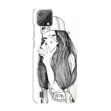 Чохол з друком для Blackview A55 - (Мода) (AlphaPrint) (Фото дівчини)