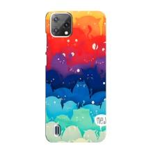 Чехол на Блеквью А55 с Котами (VPrint) (Mew)