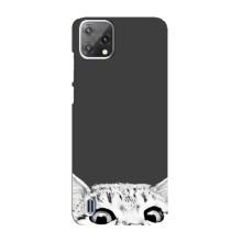 Чехол на Блеквью А55 с Котами (VPrint) (Выглядывает кот)