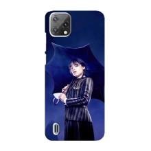 Чехлы Венсдей на Blackview A55 Уэнсдей (AlphaPrint) (Уэнздей с зонтом)