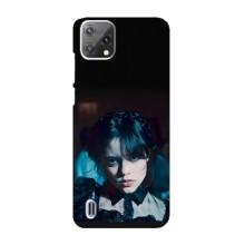 Чехлы Венсдей на Blackview A55 Уэнсдей (AlphaPrint) (взгляд Уэнздей)