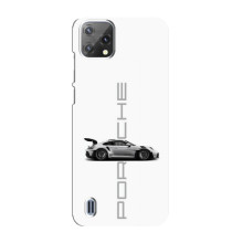 Чохол з авто Порше для Blackview A55 – білий порше