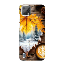 Чехол с уникальным дизайном «Осень с кофе» для Blackview A55 – Осенне-зимнее кофе