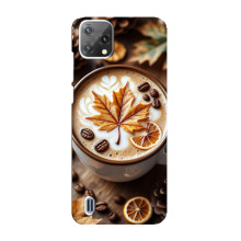 Чехол с уникальным дизайном «Осень с кофе» для Blackview A55 – Пряный кофе