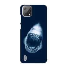 Силиконовый бампер с картинкой животных для Blackview A55 (Пасть Акулы)