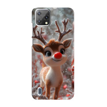Яркий чехол для Blackview A55 с Зимними Оленятами