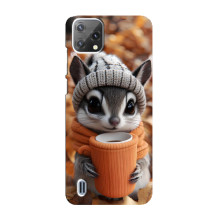 Печатный чехол «Зверята с кофе» для Blackview A55 – Грызунчик с кофе