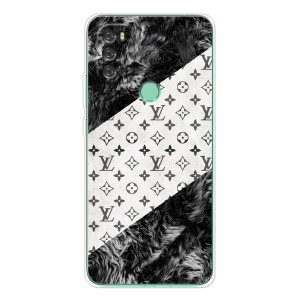 Чехол Стиль Louis Vuitton на Blackview A70 Pro (LV на белом)