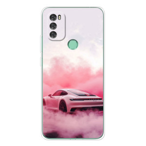 Чехол с авто Порше для Blackview A70 Pro – Розовый Порше