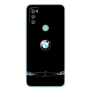 Силиконовый бампер с картинкой машины на Blackview A70 Pro – Черный BMW