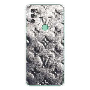 Текстурный Чехол Louis Vuitton для Блэквью А70 Про (Бежевый ЛВ)