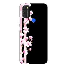 Чехол для Блеквью А70 - с принтом (Дизайнерские) (AlphaPrint) (Цветочки)