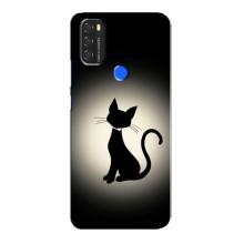 Чохол з принтом для Blackview A70 (AlphaPrint) Модні коти (Силует котика)