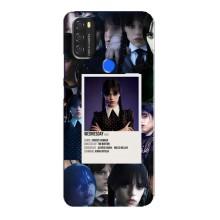 Чехлы Венсдей на Blackview A70 Уэнсдей (AlphaPrint) (коллаж Уэнздей)