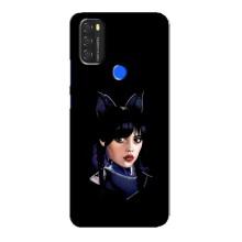 Чехлы Венсдей на Blackview A70 Уэнсдей (AlphaPrint) (серьезная Уэнздей)