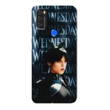 Чехлы Венсдей на Blackview A70 Уэнсдей (AlphaPrint) (Уэнздей кошка)