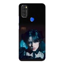 Чехлы Венсдей на Blackview A70 Уэнсдей (AlphaPrint) (взгляд Уэнздей)