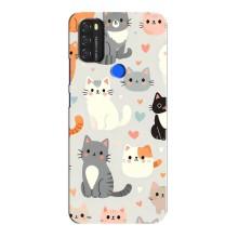 Чохол з малюнком кіт на Blackview A70 – Колаж котів