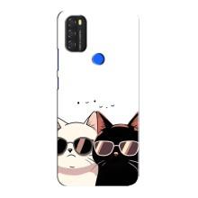 Чохол з малюнком кіт на Blackview A70 – Коти в окулярах