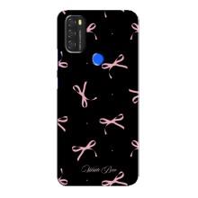 Чехол с бантиками на Блеквью А70 – Банты на черном