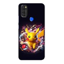 Чехол с Пикачу на Blackview A70 – Пикачу с мячом