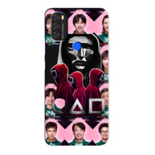 Чехол Гра в кальмара для Blackview A70 – Персонажи игры кальмара