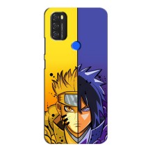 Купить Чехлы на телефон с принтом Anime для Blackview А70 (Naruto Vs Sasuke)