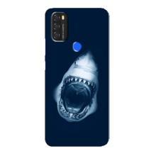 Силиконовый бампер с картинкой животных для Blackview A70 (Пасть Акулы)