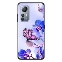 Чохли з квітами для Blackview A85 (VPrint) (Метелик на квітах)