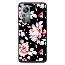 Чохли з квітами для Blackview A85 (VPrint) (Квіти на чорному)