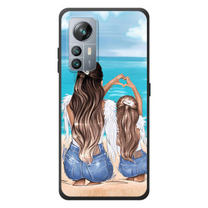 Чехол с печатью для Blackview A85 - (Мама с ребенком) (AlphaPrint)
