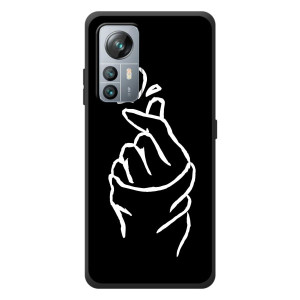 Чехлы (Знак сердечка) на Blackview A85 – Сердце на черном
