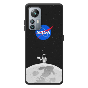 Силиконовый бампер с принтом "Наса" на Blackview A85 – Космонавт NASA