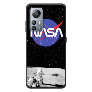 Силиконовый бампер с принтом "Наса" на Blackview A85 – Nasa на луне