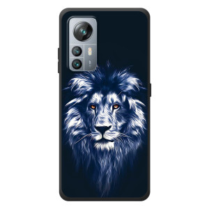 Чехол с картинкой на Blackview A85 – Лев - синий