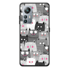 Чехол с милыми котиками на Блэквью А85 (Коллаж с котами)