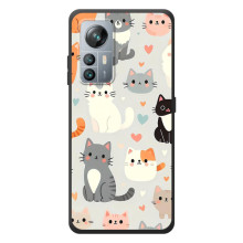 Чехол с рисунком кот на Blackview A85 (Коллаж котов)