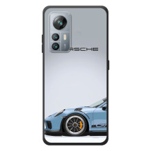 Чехол с авто Порше для Blackview A85 – Голубой Порше