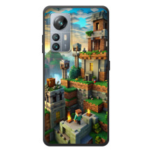 Чехол с картинками Майнкрафт для 

Блэквью А85 
 – Город Майнкрафт