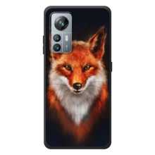 Чехол с принтом лисички на Блэквью А85 (Лиса на черном)