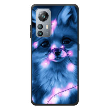 Чехол с принтом лисички на Блэквью А85 (Лисица с гирляндой)