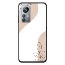 Силиконовый чехол с принтом в цветах на Blackview A85