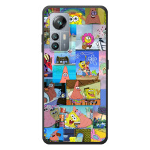 Силиконовый чехол Спанч Боб на 블랙뷰 에이85 (Комиксы Спанч Боб)