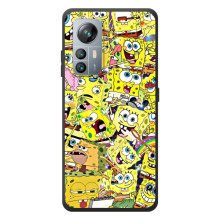 Силиконовый чехол Спанч Боб на 블랙뷰 에이85 (Спанч Боб Арт)