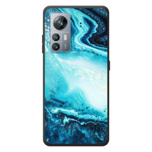 Мраморный чехол на Blackview A85 (VPrint) (Голубой мрамор)