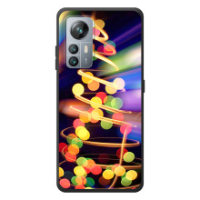 Новогодние Чехлы для Блеквью А85 (VPrint) (Елка с гирлянд)