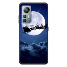 Новогодние Чехлы для Блеквью А85 (VPrint) (Санта - луна)