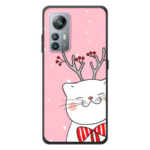 Новогодние Чехлы для Блеквью А85 (VPrint) (Зимний кот)