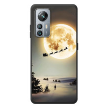 Новогодние, Праздничные Чехлы для Blackview A85 - 2024 год – Санта на луне