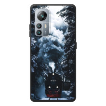 Новогодние, Праздничные Чехлы для Blackview A85 - 2024 год – Зимний поезд